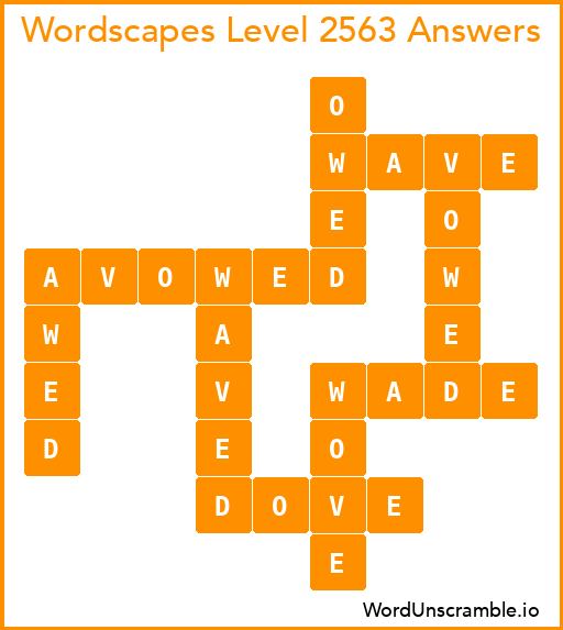 Wordscapes Level 2563 Answers