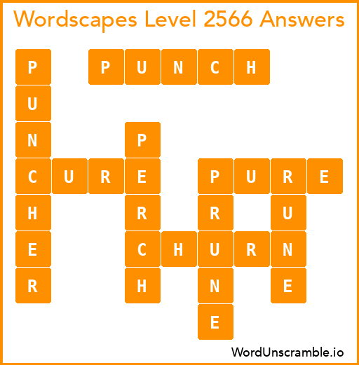 Wordscapes Level 2566 Answers