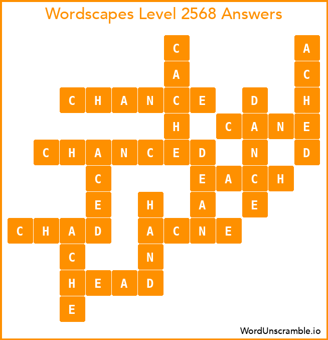 Wordscapes Level 2568 Answers