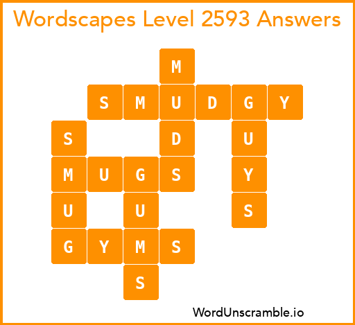 Wordscapes Level 2593 Answers