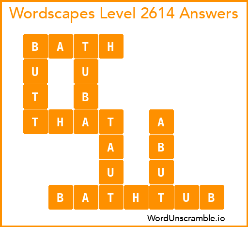 Wordscapes Level 2614 Answers