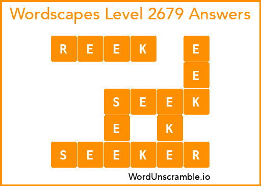 Wordscapes Level 2679 Answers