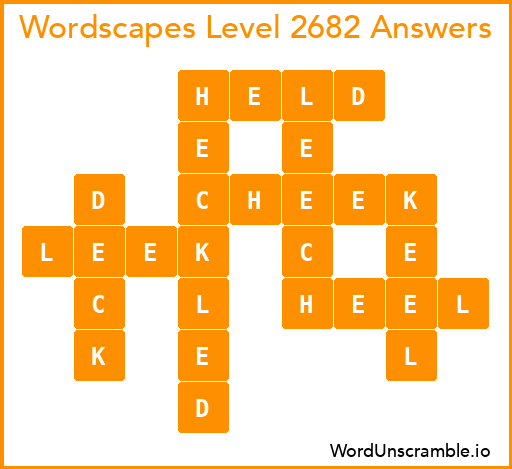 Wordscapes Level 2682 Answers