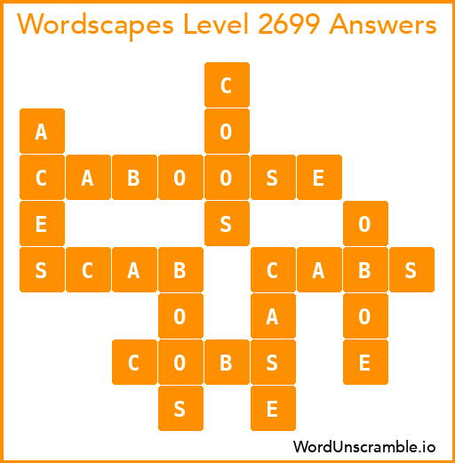 Wordscapes Level 2699 Answers