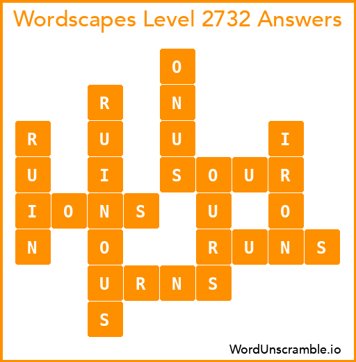 Wordscapes Level 2732 Answers