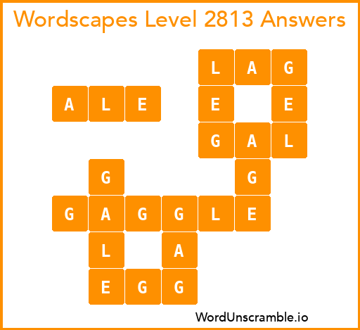 Wordscapes Level 2813 Answers