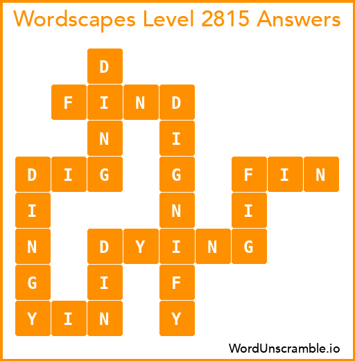 Wordscapes Level 2815 Answers