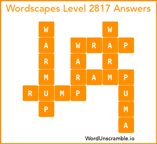 Wordscapes Level 2817 Answers