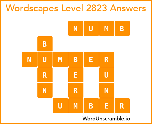 Wordscapes Level 2823 Answers
