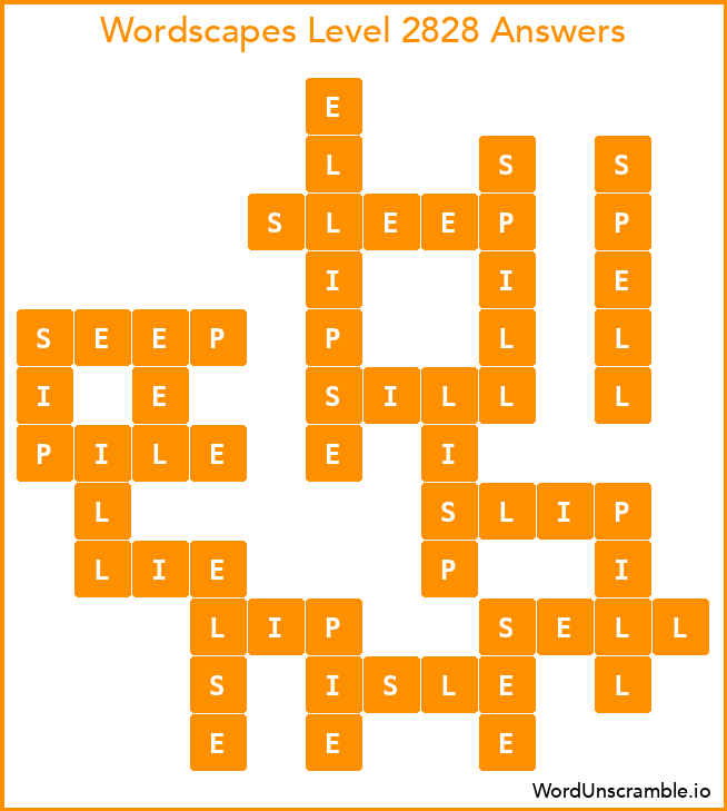 Wordscapes Level 2828 Answers