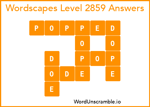 Wordscapes Level 2859 Answers