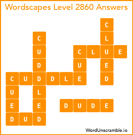 Wordscapes Level 2860 Answers