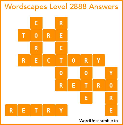 Wordscapes Level 2888 Answers