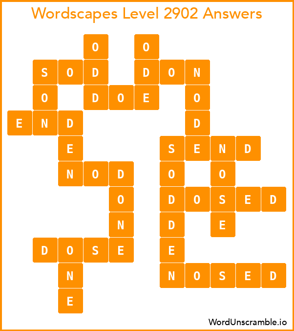 Wordscapes Level 2902 Answers