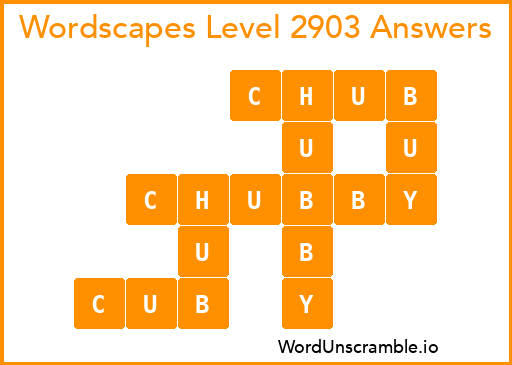 Wordscapes Level 2903 Answers