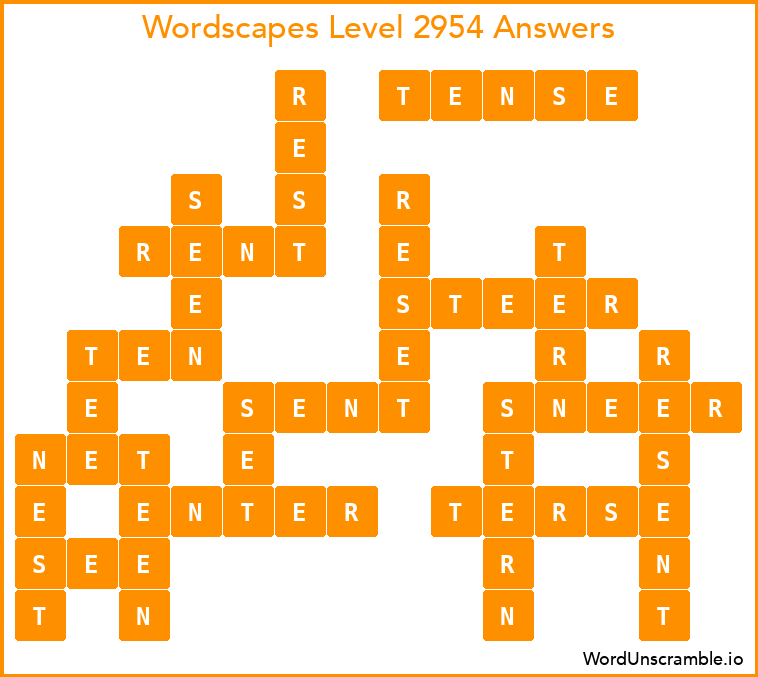 Wordscapes Level 2954 Answers