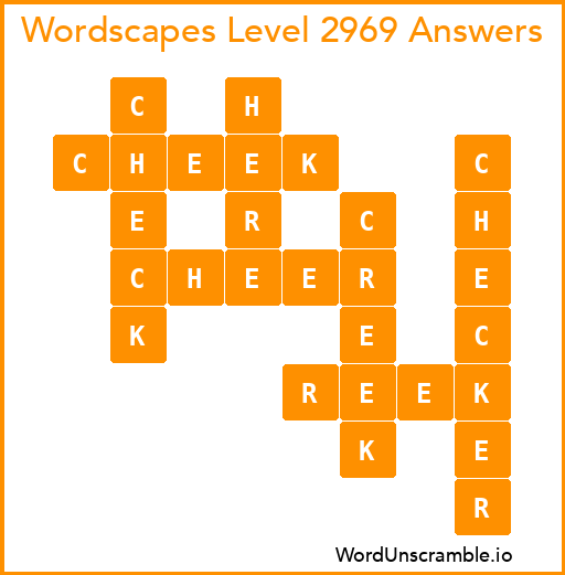 Wordscapes Level 2969 Answers