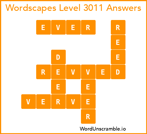 Wordscapes Level 3011 Answers