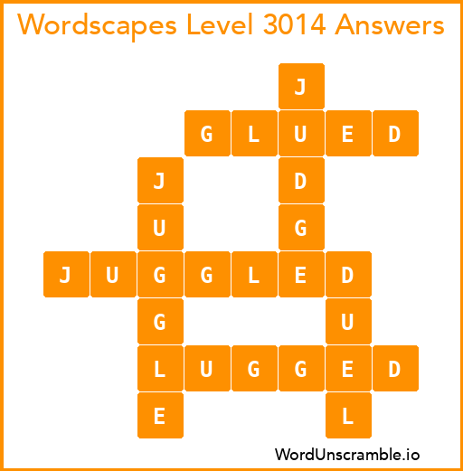Wordscapes Level 3014 Answers