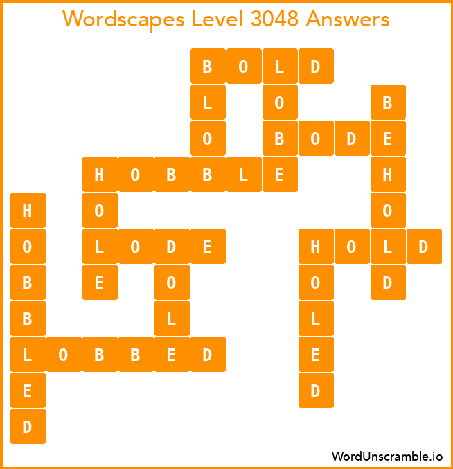 Wordscapes Level 3048 Answers