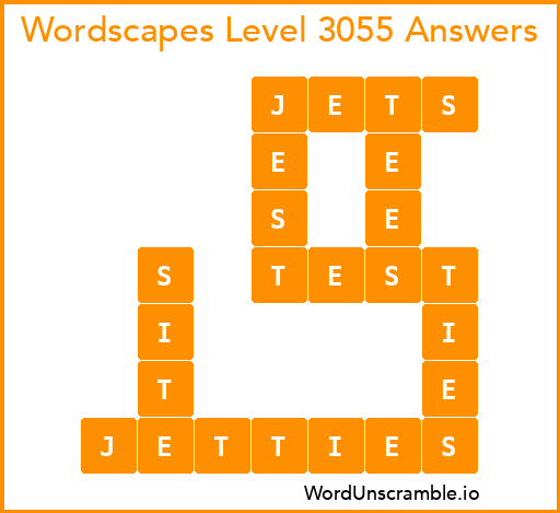 Wordscapes Level 3055 Answers