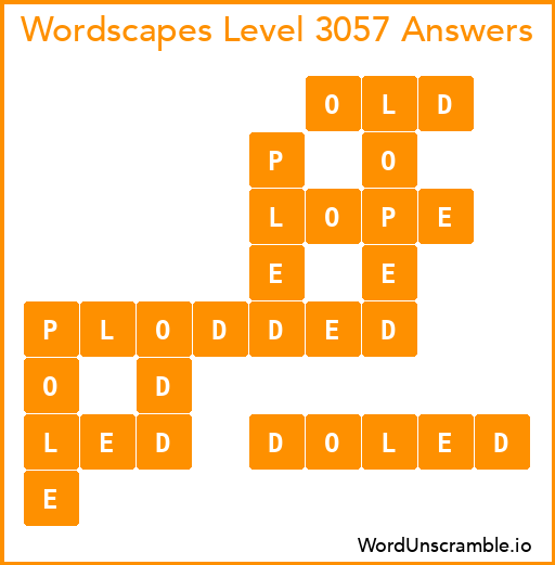 Wordscapes Level 3057 Answers