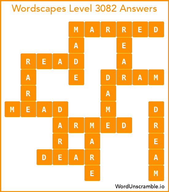 Wordscapes Level 3082 Answers