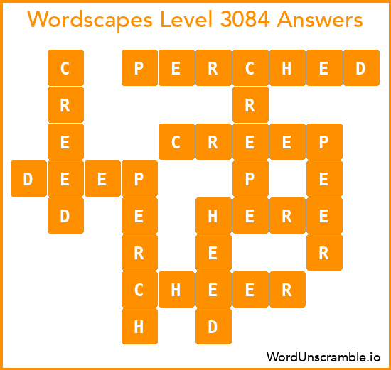 Wordscapes Level 3084 Answers