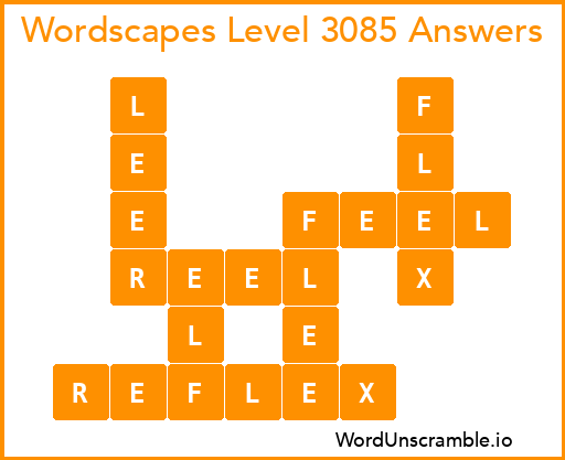 Wordscapes Level 3085 Answers