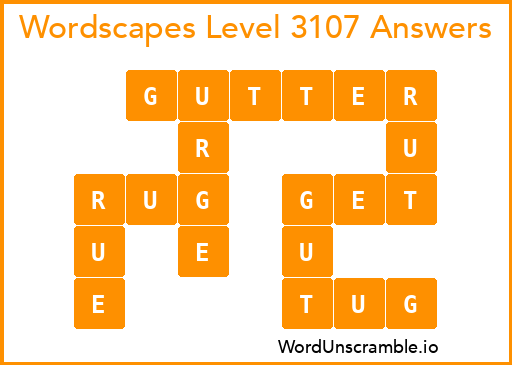 Wordscapes Level 3107 Answers