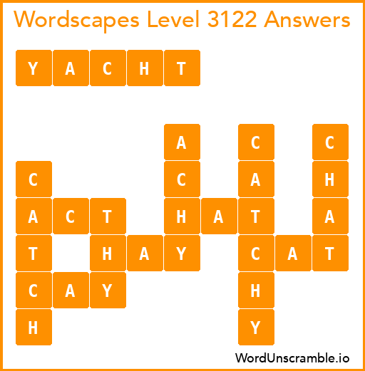 Wordscapes Level 3122 Answers