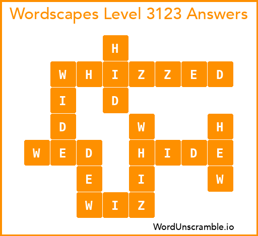 Wordscapes Level 3123 Answers