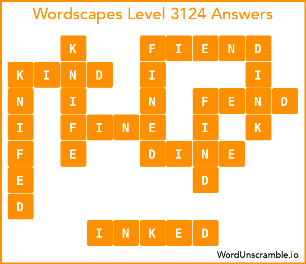 Wordscapes Level 3124 Answers