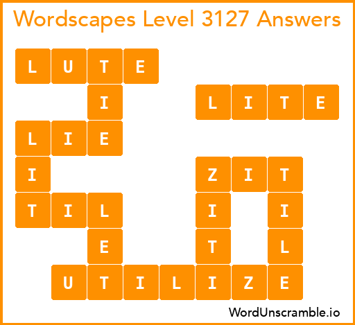 Wordscapes Level 3127 Answers