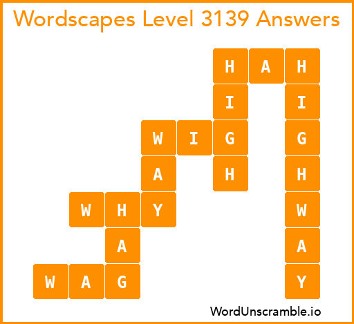 Wordscapes Level 3139 Answers