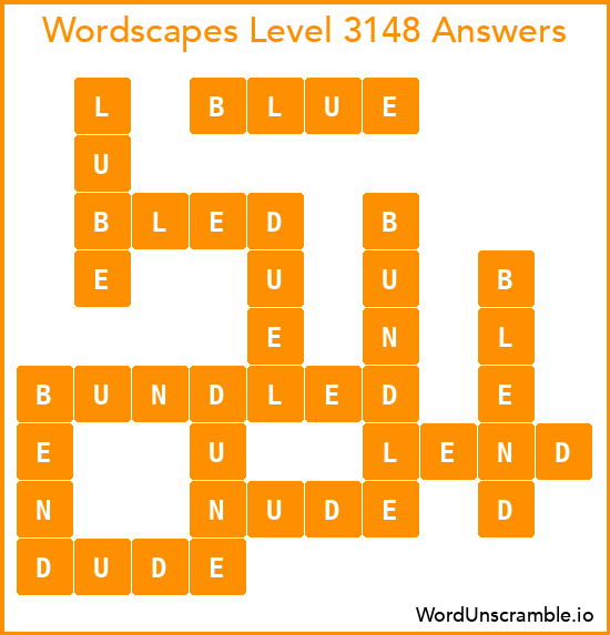 Wordscapes Level 3148 Answers