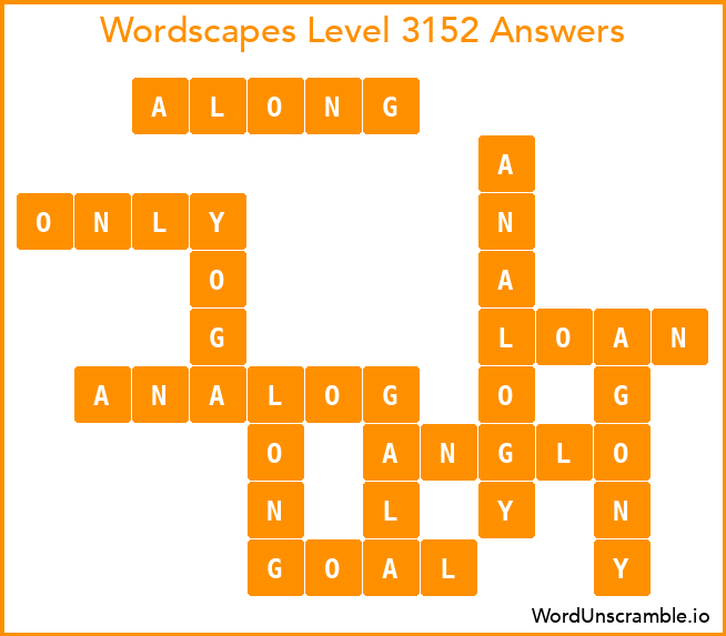 Wordscapes Level 3152 Answers