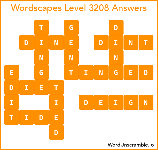 Wordscapes Level 3208 Answers