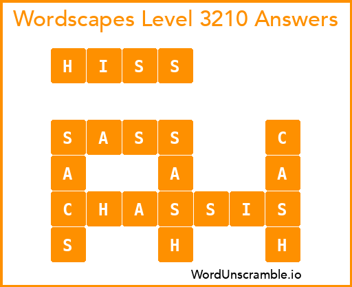 Wordscapes Level 3210 Answers