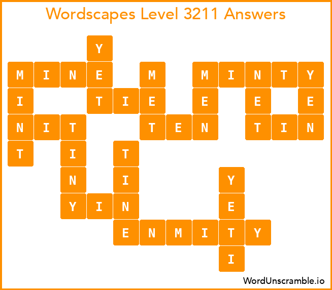 Wordscapes Level 3211 Answers