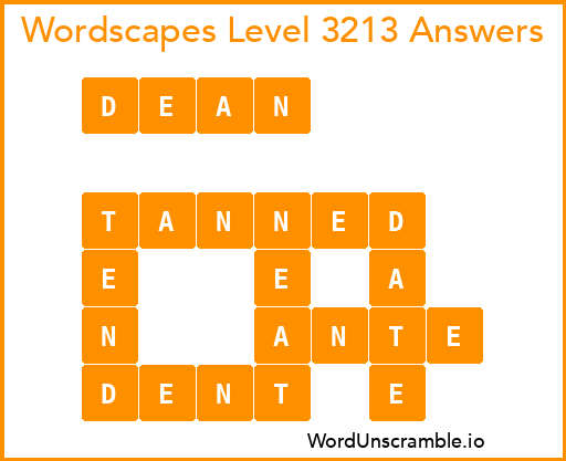 Wordscapes Level 3213 Answers