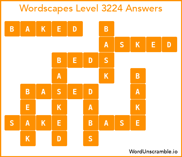 Wordscapes Level 3224 Answers
