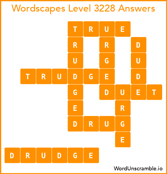 Wordscapes Level 3228 Answers