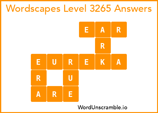 Wordscapes Level 3265 Answers