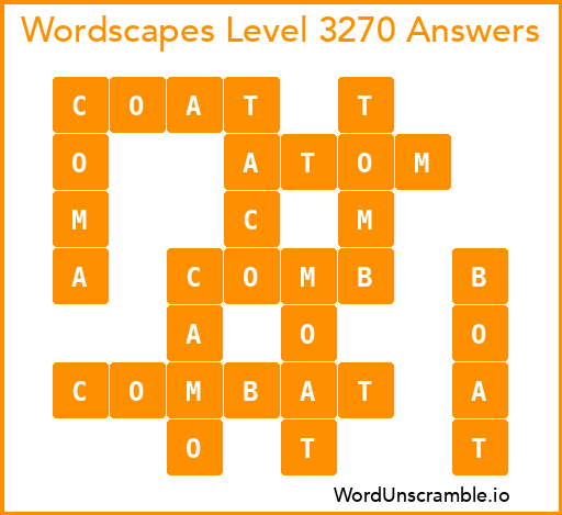 Wordscapes Level 3270 Answers