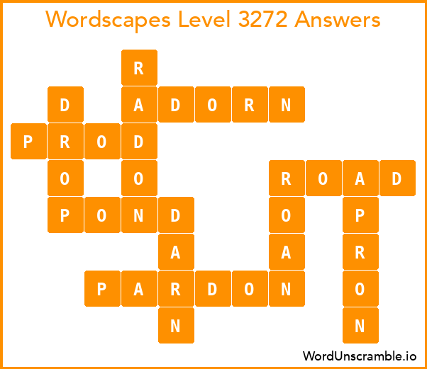 Wordscapes Level 3272 Answers