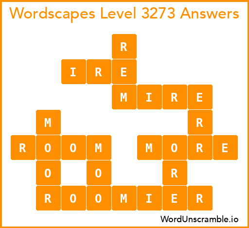 Wordscapes Level 3273 Answers