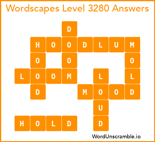 Wordscapes Level 3280 Answers