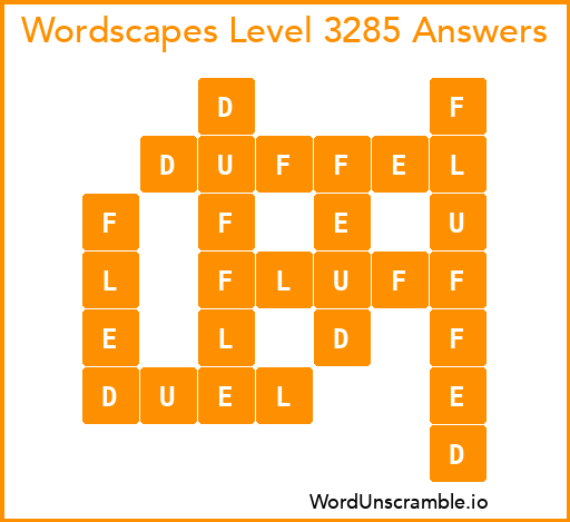 Wordscapes Level 3285 Answers