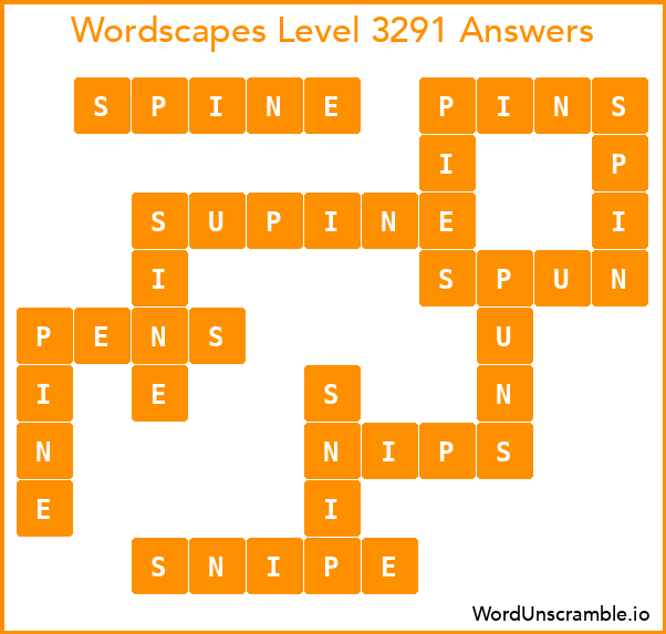 Wordscapes Level 3291 Answers